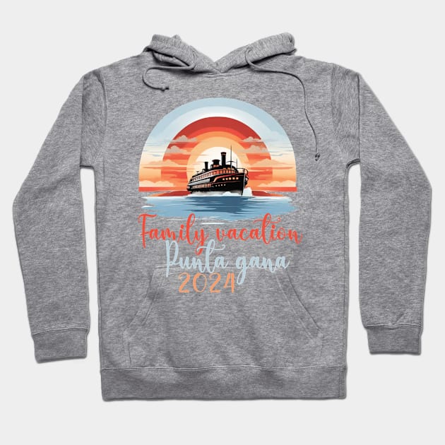 Family Vacation Punta Cana 2024 Dominican Republic Hoodie by Uniqueify